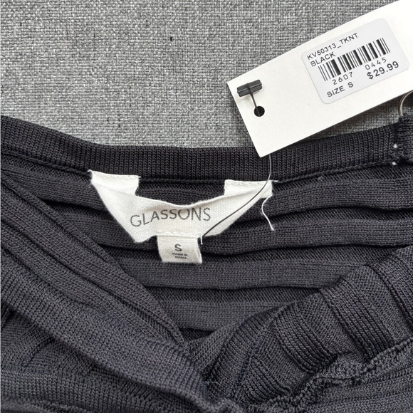 Glassons Black Bandage Crop Top - Picture 6 of 7